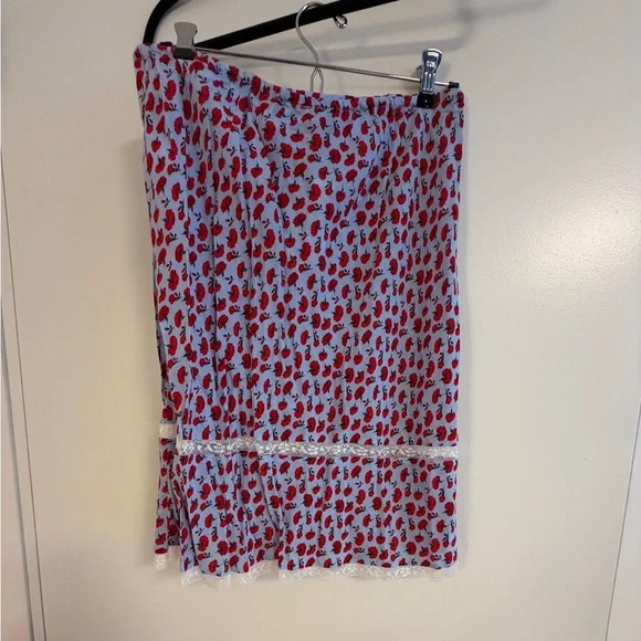 Jcrew X Route  poeme skirt in carnation print size small NWT - Picture 6 of 11